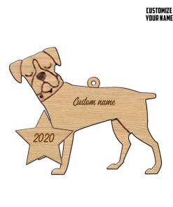 Gearhuman 3D Boxer 2020 Custom Name Christmas Ornament GV291017 Ornament