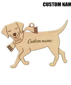 Gearhuman 3D Labrador Retriever 2020 Custom Name Christmas Ornament GV291010 Ornament
