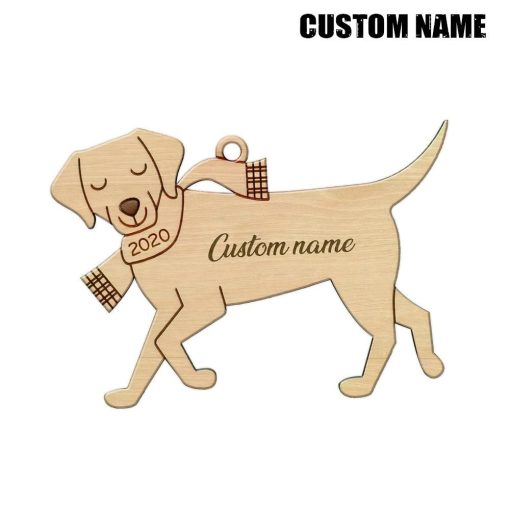Gearhuman 3D Labrador Retriever 2020 Custom Name Christmas Ornament GV291010 Ornament