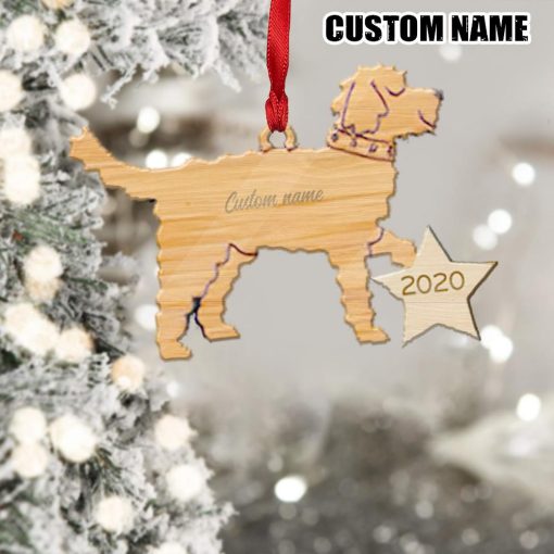 Gearhuman 3D Goldendoodle 2020 Custom Name Christmas Ornament GV291016 Ornament