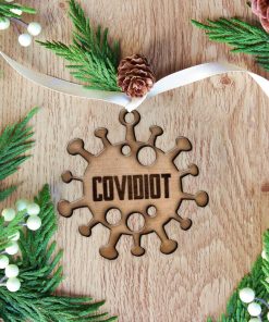 Gearhuman 3D Covidiot Virus Christmas Ornament GV23103 Ornament Acrylic 1Pc