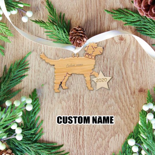 Gearhuman 3D Goldendoodle 2020 Custom Name Christmas Ornament GV291016 Ornament Acrylic 1Pc