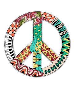 Gearhuman 3D Hippie Peace Sign Christmas Ornament GV261011 Ornament