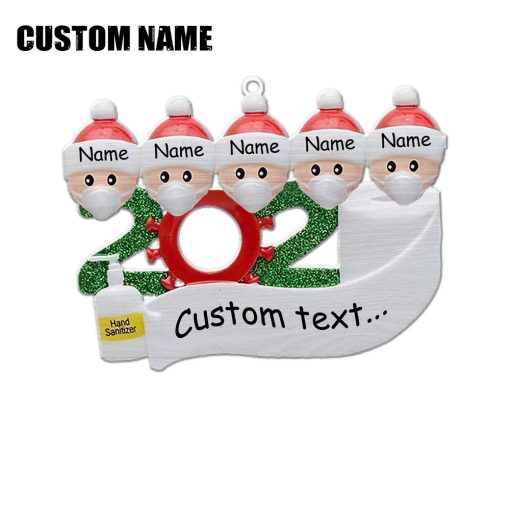 Gearhumans 3D Family Of 5 Mask Sanitizer Toilet Paper 2020 Christmas Ornament Custom Name 3 Gearhuman 3D Family Of 5 Mask Sanitizer Toilet Paper 2020 Christmas Ornament Custom Name GV221010 Ornament