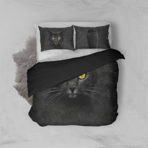 Gearhuman 3D Black Cat Custom Bedding Set GB181112 Bedding Set