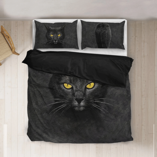 Gearhuman 3D Black Cat Custom Bedding Set GB181112 Bedding Set