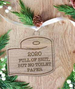 Gearhuman 3D Toilet Paper 2020 Christmas Ornament GV221013 Ornament Acrylic 1Pc