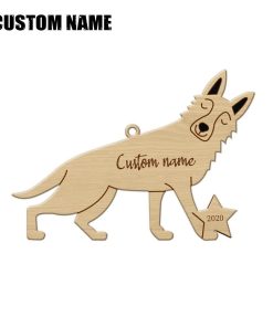 Gearhuman 3D German Shepherd 2020 Custom Name Christmas Ornament GV291028 Ornament