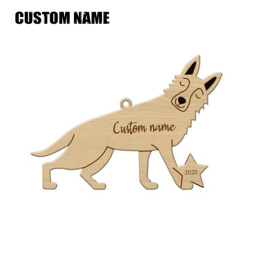 Gearhuman 3D German Shepherd 2020 Custom Name Christmas Ornament GV291028 Ornament