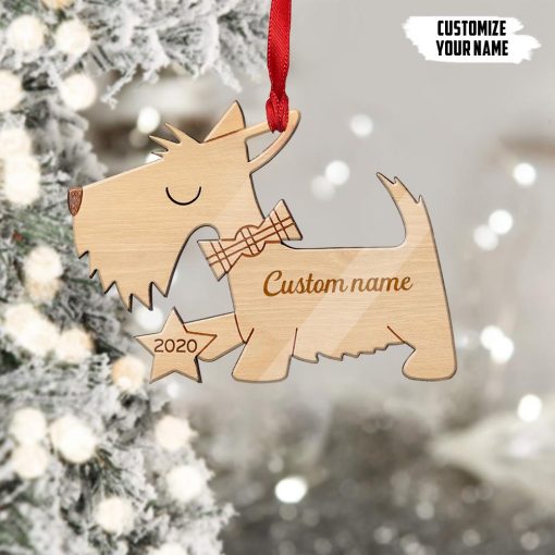 Gearhuman 3D Scottish Terrier 2020 Custom Name Christmas Ornament GV291022 Ornament