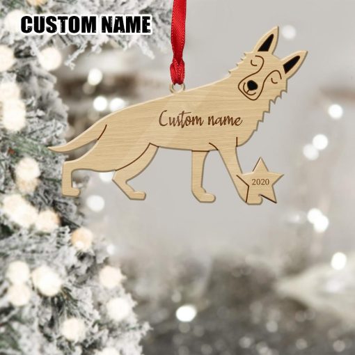 Gearhuman 3D German Shepherd 2020 Custom Name Christmas Ornament GV291028 Ornament