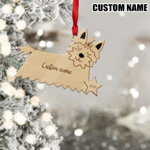 Gearhuman 3D Yorkshire Terrier 2020 Custom Name Christmas Ornament GV291029 Ornament