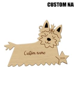 Gearhuman 3D Yorkshire Terrier 2020 Custom Name Christmas Ornament GV291029 Ornament