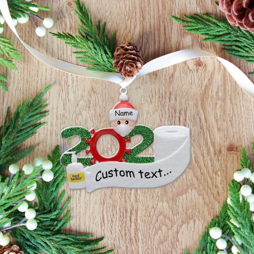 Gearhumans 3D Single Mask Sanitizer Toilet Paper 2020 Christmas Ornament Custom Name 1 Gearhuman 3D Single Mask Sanitizer Toilet Paper 2020 Christmas Ornament Custom Name GV22106 Ornament Acrylic 1Pc
