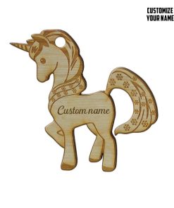 Gearhuman 3D Unicorn Custom Name Christmas Ornament GV29105 Ornament