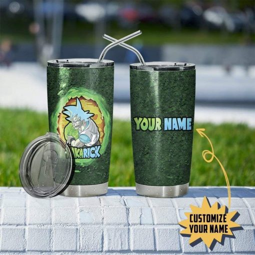 Gearhumans Gearhuman 3D Kakarick goku rick Custom Name Design Vacuum Insulated Tumbler GV04075 Tumbler