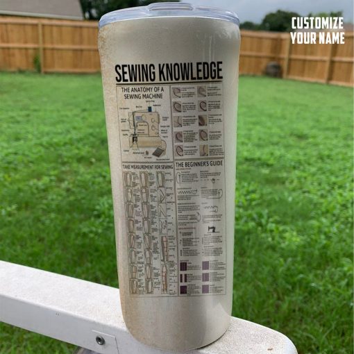 Gearhuman 3D Sewing Knowlegde Black Cat Custom Tumbler GB22018 Tumbler