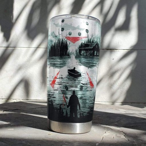 Gearhumans Gearhuman 3D Jason Voorhees Custom Name Design Vacuum Insulated Tumbler GW19087 Tumbler
