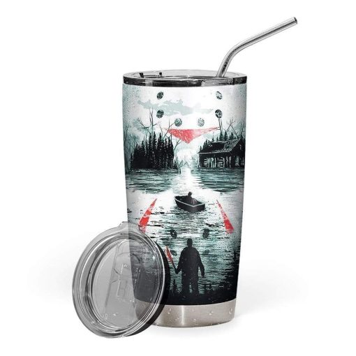 Gearhumans Gearhuman 3D Jason Voorhees Custom Name Design Vacuum Insulated Tumbler GW19087 Tumbler 20oz