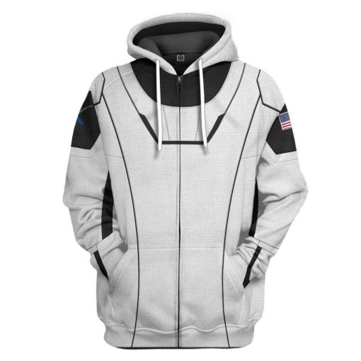 Gearhuman 3D Space Force Spacesuit Hoodie Apparel GV280512 3D Custom Fleece Hoodies Zip Hoodie S