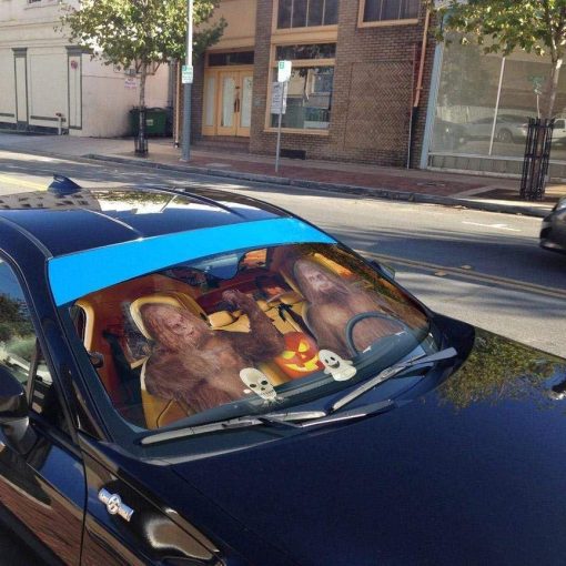 gearhumans 3D Halloween Sasquatch Custom Car Auto Sunshade GL24082 Auto Sunshade