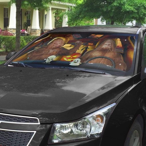 gearhumans 3D Halloween Sasquatch Custom Car Auto Sunshade GL24082 Auto Sunshade