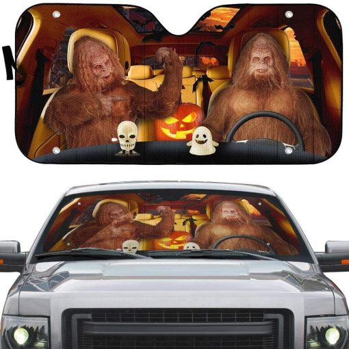 gearhumans 3D Halloween Sasquatch Custom Car Auto Sunshade GL24082 Auto Sunshade