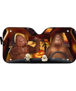 gearhumans 3D Halloween Sasquatch Custom Car Auto Sunshade GL24082 Auto Sunshade 57''x27.5''