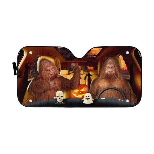 gearhumans 3D Halloween Sasquatch Custom Car Auto Sunshade GL24082 Auto Sunshade 57''x27.5''