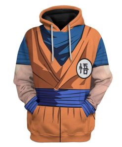 Gearhuman 3D Son Goku Custom Hoodie Apparel GV260510 3D Custom Fleece Hoodies Hoodie S