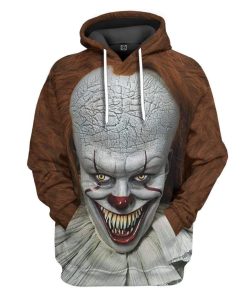 Gearhuman 3D Halloween Kills Pennywise Custom Hoodie Apparel GL20081 3D Custom Fleece Hoodies Hoodie S