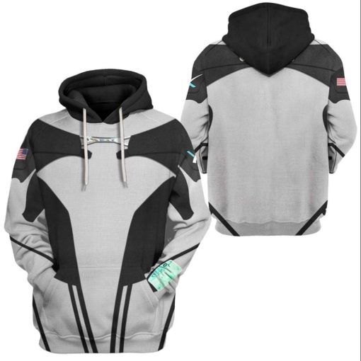Gearhuman 3D SpaceX Spacesuit Custom Hoodie Apparel GW07061 3D Custom Fleece Hoodies