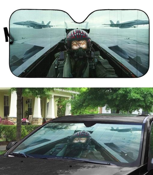 Custom Car Auto Sunshade Top Cat Top Gun MV-DT0201201 Auto Sunshade