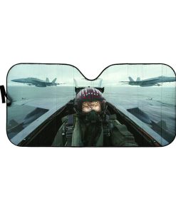 Custom Car Auto Sunshade Top Cat Top Gun MV-DT0201201 Auto Sunshade 57''x27.5''
