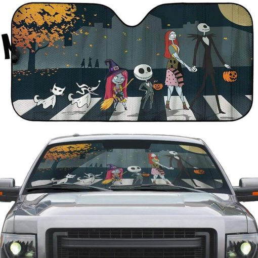 gearhumans 3D The Nightmare Before Christmas Custom Car Auto Sunshade GW05088 Auto Sunshade