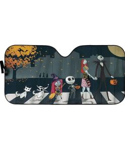 gearhumans 3D The Nightmare Before Christmas Custom Car Auto Sunshade GW05088 Auto Sunshade 57''x27.5''