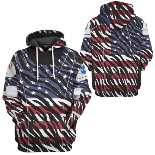 Gearhumans 3D America SpaceX Spacesuit Custom Hoodie Apparel 2 Gearhuman 3D America SpaceX Spacesuit Custom Hoodie Apparel GL10063 3D Custom Fleece Hoodies