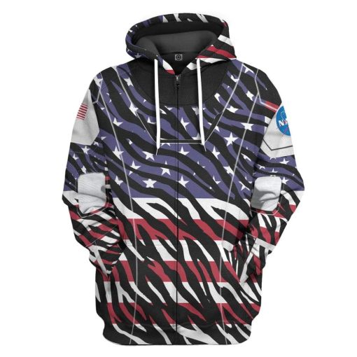 Gearhumans 3D America SpaceX Spacesuit Custom Hoodie Apparel 3 Gearhuman 3D America SpaceX Spacesuit Custom Hoodie Apparel GL10063 3D Custom Fleece Hoodies Zip Hoodie S