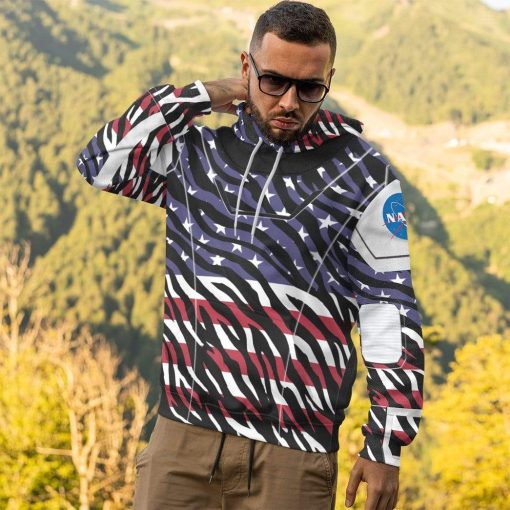 Gearhumans 3D America SpaceX Spacesuit Custom Hoodie Apparel 4 Gearhuman 3D America SpaceX Spacesuit Custom Hoodie Apparel GL10063 3D Custom Fleece Hoodies