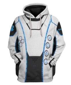 Gearhuman 3D PS5 Controller Spacesuit Custom Hoodie Apparel GW12066 3D Custom Fleece Hoodies Hoodie S