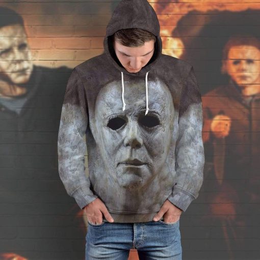 Gearhuman 3D Halloween Kills Michael Myers Custom Hoodie Apparel GL19081 3D Custom Fleece Hoodies