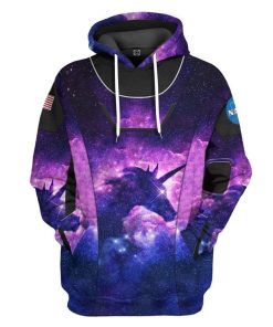 Gearhuman 3D Unicorn SpaceX Spacesuit Custom Hoodie Apparel GL10062 3D Custom Fleece Hoodies Hoodie S