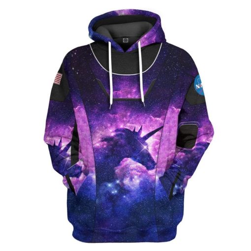 Gearhumans 3D Unicorn SpaceX Spacesuit Custom Hoodie Apparel 1 Gearhuman 3D Unicorn SpaceX Spacesuit Custom Hoodie Apparel GL10062 3D Custom Fleece Hoodies Hoodie S