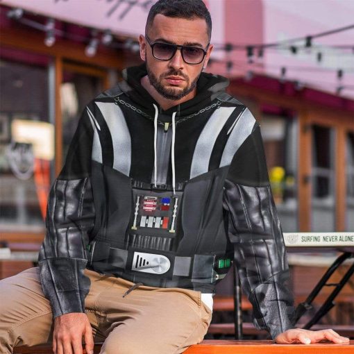 Gearhumans 3D Darth Vader Costume Custom Hoodie Apparel 5 Gearhuman 3D Darth Vader Costume Custom Hoodie Apparel GW20085 3D Custom Fleece Hoodies