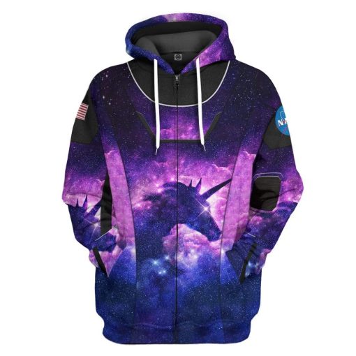 Gearhumans 3D Unicorn SpaceX Spacesuit Custom Hoodie Apparel 2 Gearhuman 3D Unicorn SpaceX Spacesuit Custom Hoodie Apparel GL10062 3D Custom Fleece Hoodies Zip Hoodie S