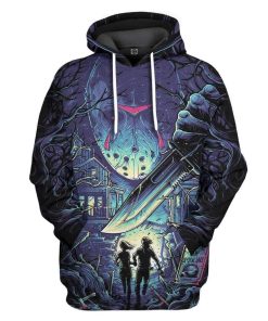 Gearhuman 3D Jason Voorhees Custom Hoodie Apparel GW19082 3D Custom Fleece Hoodies Hoodie S