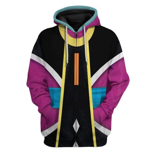 Cosplay Whis The Angel Dragon Ball Custom T-Shirts Hoodies Apparel CO-TA2612191 3D Custom Fleece Hoodies Zip Hoodie S