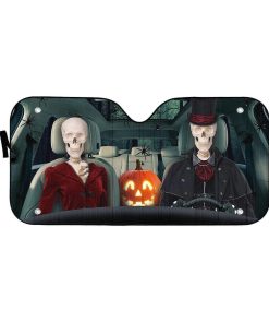 gearhumans 3D Vampire Skeleton Custom Car Auto Sunshade GW20086 Auto Sunshade 57''x27.5''
