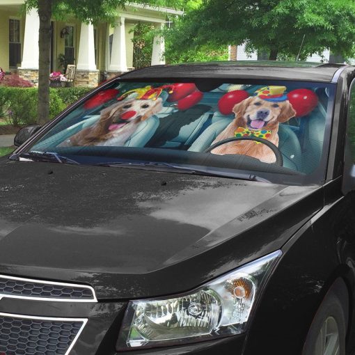 Gearhuman 3D Halloween Retriever Custom Car Auto Sunshade GL240816 Auto Sunshade