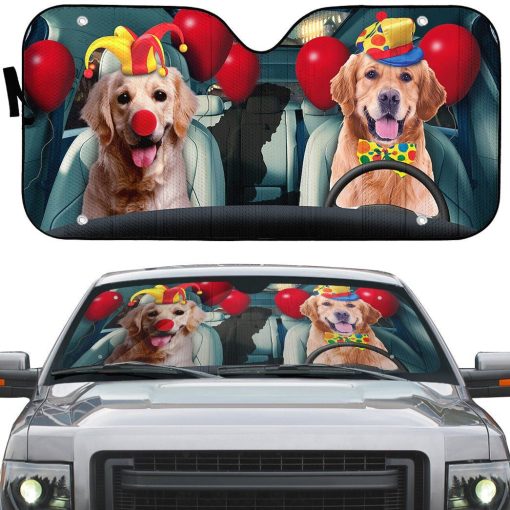 Gearhuman 3D Halloween Retriever Custom Car Auto Sunshade GL240816 Auto Sunshade
